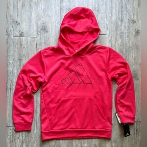 Adidas Youth D4T Hoodie Pullover in Real Coral Color, Size Large (14-16)